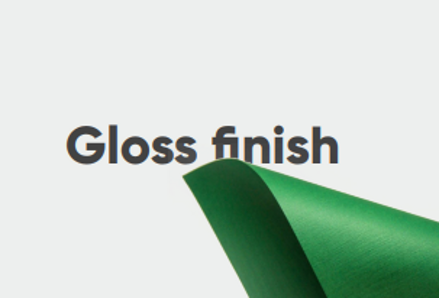 Gloss finish